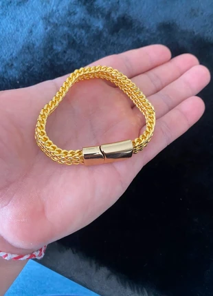 Bijoux / Plaqué Or 18K / bracelet tressé / 19cm, état: Neuf sans étiquette, 8,00 €, 9,10 € Protection acheteurs incluse