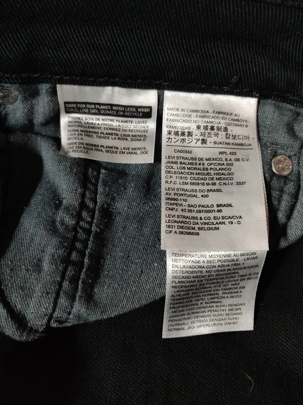 Jean Levi's 514 droit noir W32 L34 - photo numéro 5