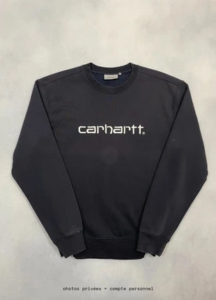 Pull Carhartt wip Bleu Nuit Coupe Large 100% coton Crew Neck Sweatshirt - Taille M #927, marke: Carhartt, zustand: Gut, größe: M, 29,00 €, 31,15 € beinhaltet Vinted-Käuferschutz Pro