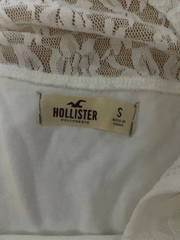 White lace Hollister dress  Hollister dresses, Lace white dress