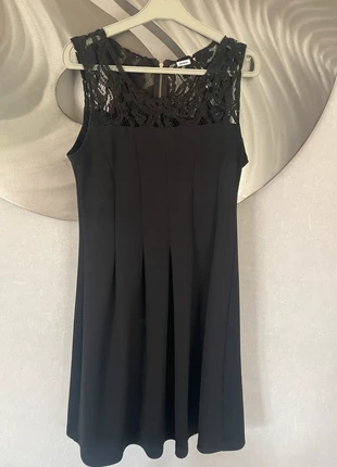 Jolie robe noire avec dentelle dorée et noire, brand: Pimkie, condition: Very good, size: L / 40 / 12, €3.00, €3.85 includes Buyer Protection