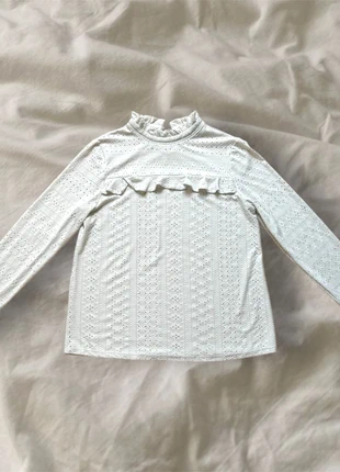 Haut dentelle blanc taille M, marke: Aesthetic, zustand: Sehr gut, größe: M / 38 / 10, 11,95 €, 13,25 € inklusive Vinted-Käuferschutz