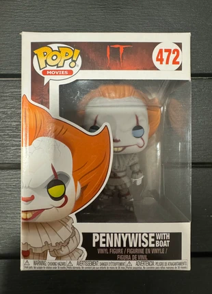 Funko Pop IT Pennywise with boat 472, brand: Funko, condizioni: Buone, taglia: Prematuri, fino a 44 cm, €13.00, €14.35 include la Protezione acquisti