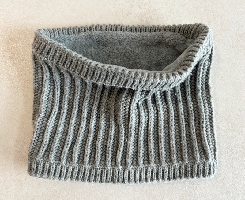 Snood enfant gris 3/6 ans