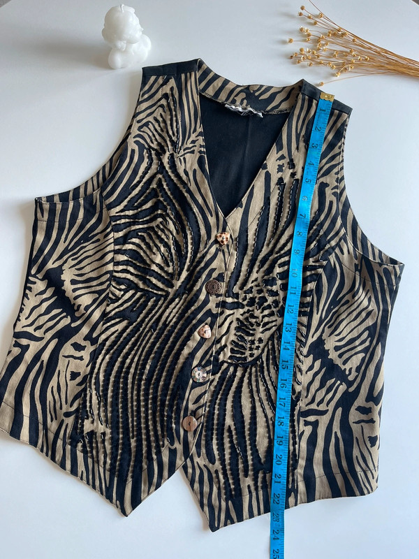 Vintage Animal Print Beaded Vest 5