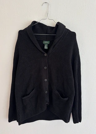 Cardigan noir côtelé – Lauren Ralph Lauren – Taille XL, brand: Ralph Lauren, condizioni: Ottime, taglia: XL / IT 46 / EU 42, €15.00, €16.45 include la Protezione acquisti Pro