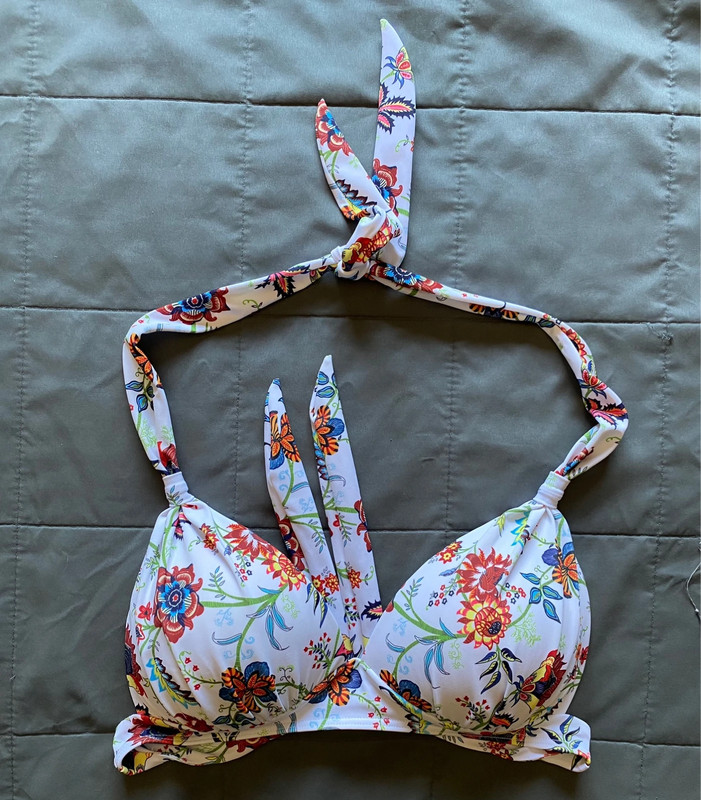 Floral bikini top size M 1