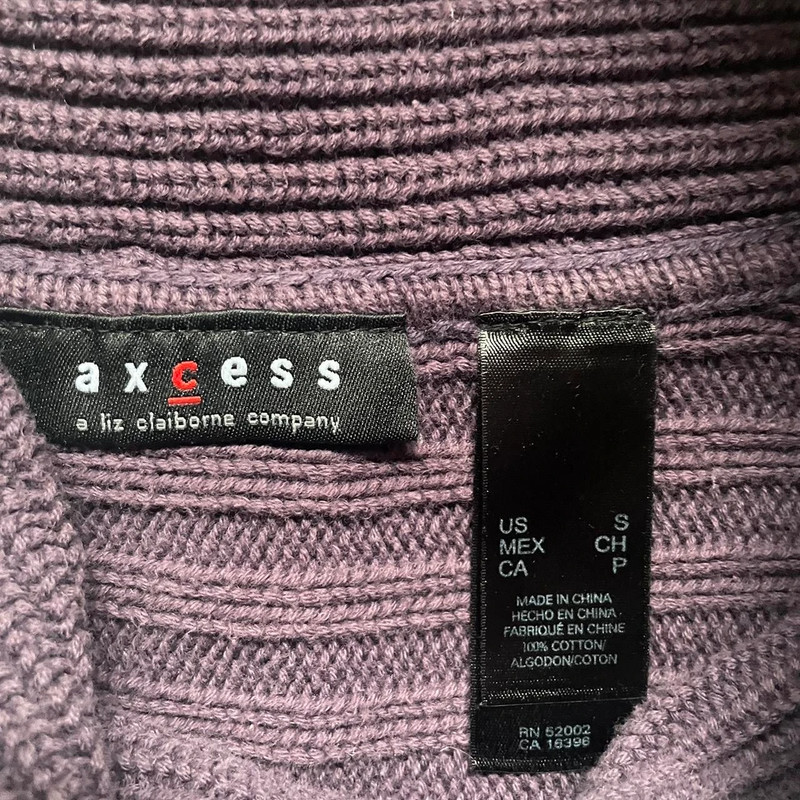 purple turtleneck dress from axcess 3