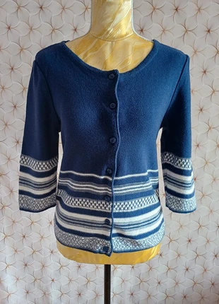 Gilet bleu et blanc, marca: Damart, estado: Muy bueno, tamaño: S / 36 / 8, 4,49 €, 5,41 € Protección al comprador Pro incluida