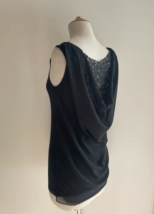 Débardeur noir drapé Calzedonia, merk: Calzedonia, staat: Goed, maat: S / 36 / 8, € 10,00, € 11,20 inclusief Kopersbescherming