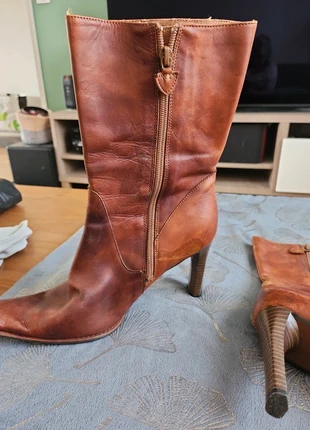 Bottes cuir marrons, marque: Romanini, état: Satisfaisant, taille: 39.5, 5,00 €, 5,95 € Protection acheteurs incluse