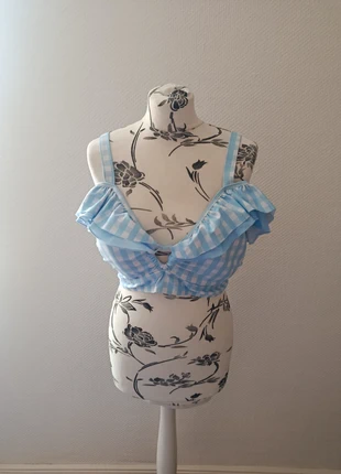 Blaues Bikini Top Shibuya's Blue Gingham Bikini Mochipan XL, marque: mochipan, état: Neuf avec étiquette, taille: XL / 42 / 14, 25,00 €, 26,95 € Protection acheteurs incluse