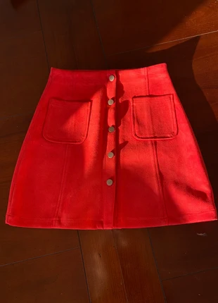 Jupe courte trapèze rouge, brand: Y'coo Paris, condition: Very good, size: XS / 34 / 6, €8.00, €9.10 includes Buyer Protection