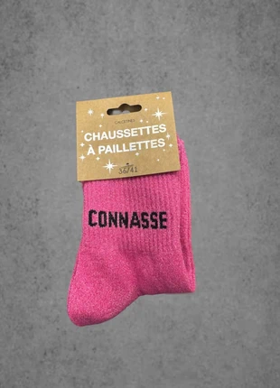 Chaussettes à paillettes (neuve), condition: Very good, size: One size, €4.10, €5.01 includes Buyer Protection Pro