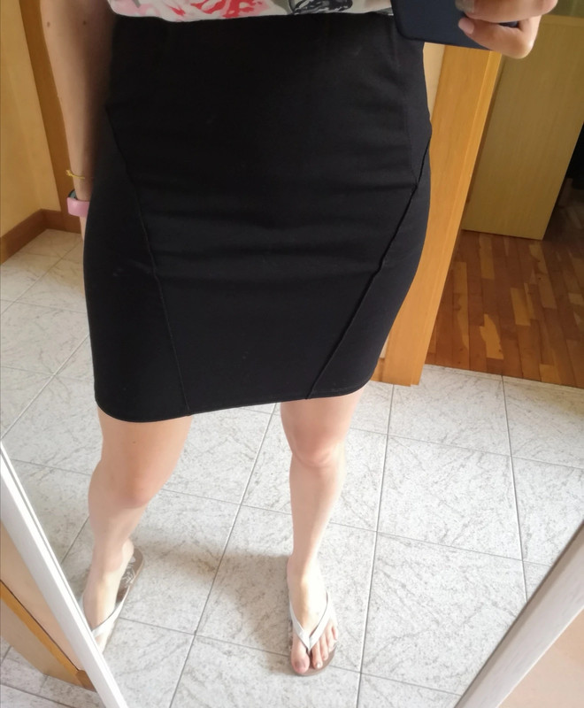 Gonna 2025 nera elasticizzata