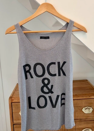 🩶 Débardeur Pailletée Flowy Rock & Love 🩶, brand: Made In Italy, condition: Very good, size: S / 36 / 8, €1.00, €1.75 includes Buyer Protection