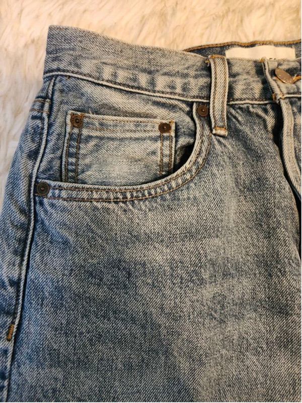 Denim Forum The Joni Loose Bermuda Jean Shorts Sz 25 2