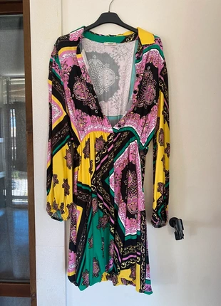 Abito Fracomina Multicolor - Stile Bohémien con Stampa Paisley, marque: Fracomina, état: Neuf sans étiquette, taille: L / 40 / 12, 49,00 €, 52,15 € Protection acheteurs incluse