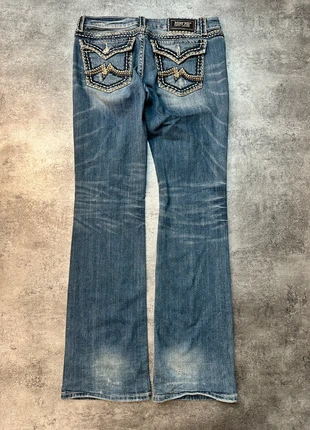 Jeans Miss Me y2k bootcut patte d’éléphant bleu délavé lors waist Taille W32 femme #98, brand: Miss Me, condition: Very good, size: XL / 42 / 14, €64.20, €68.11 includes Buyer Protection