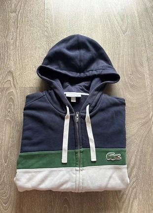 Sweat à capuche full zip polaire Lacoste - logo brodé - taille S - manches longues, marque: Lacoste, état: Bon état, taille: S, 34,99 €, 37,44 € Protection acheteurs incluse