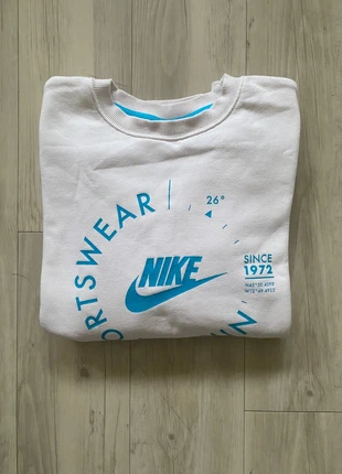 Sweat Nike blanc sans capuche avec motif imprimé – unisexe, marque: Nike, état: Neuf sans étiquette, taille: XS, 18,00 €, 19,60 € Protection acheteurs incluse