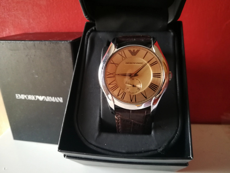 Orologio 2025 armani pelle