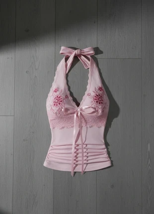 Top dos nu rose en dentelle, marque: Luna Blossom, état: Très bon état, taille: S / 36 / 8, 32,90 €, 35,25 € Protection acheteurs incluse