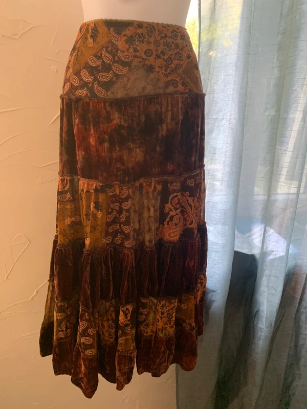 Jupe longue vintage bohème Com’elle taille 38 taille m