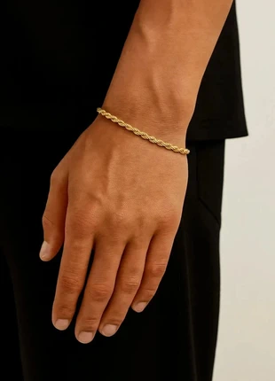 Bracelet Tressé Doré Acier Inoxydable, marke: Boutique Parisienne, zustand: Neu, 8,90 €, 10,05 € beinhaltet Vinted-Käuferschutz Pro