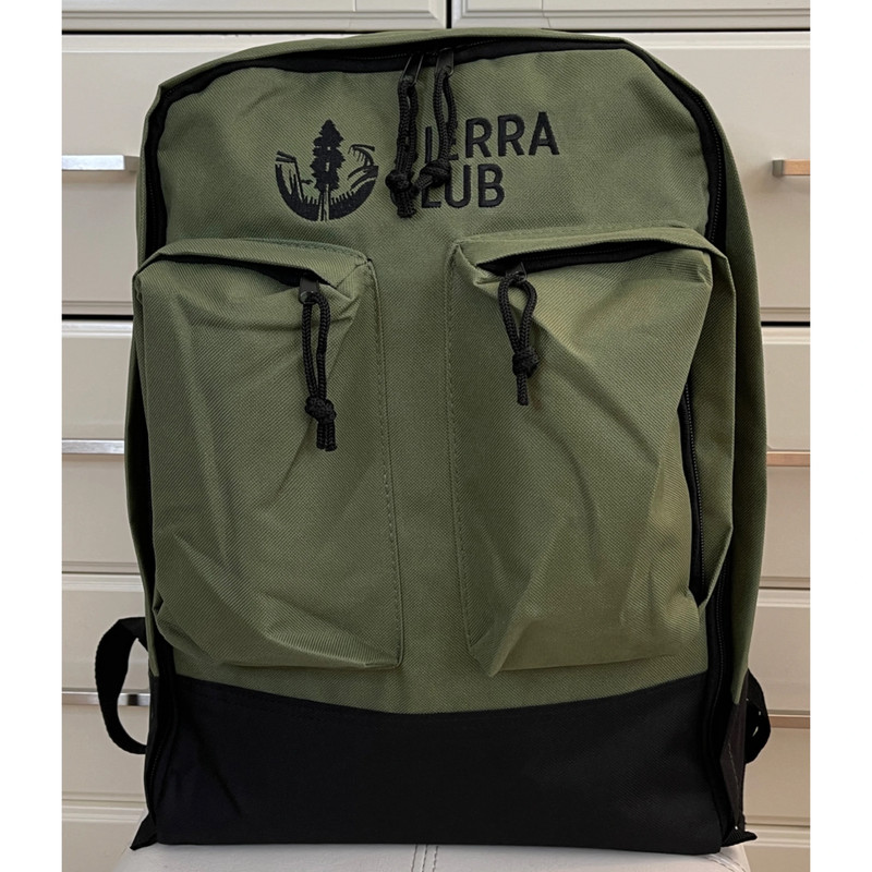 NEW Sierra Club Olive Green Backpack 1