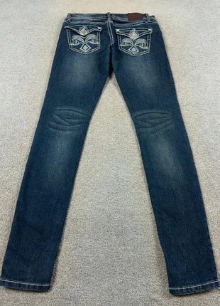 Jean Y2K Women Skinny Low Waist Vintage Femme W31 L32 Embroidered Blue #K1 218C41, marque: Vintage Dressing, état: Très bon état, taille: L / 40 / 12, 17,80 €, 19,39 € Protection acheteurs incluse