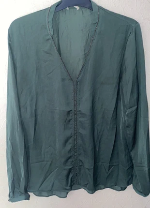 Blouse vert sapin Promod T.42, marca: Promod, estado: Muito bom, tamanho: XL / 42 / 14, €7.00, €8.05 inclui Proteção do Comprador