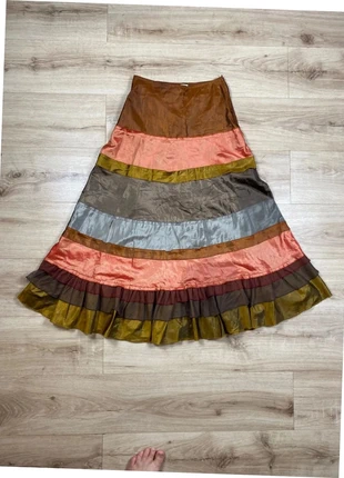 Jupe longue Jacqueline Riu T36 – Multicolore à volants satinés élégants 95cm, marke: Jacqueline Riu, zustand: Sehr gut, größe: S / 36 / 8, 20,00 €, 21,70 € inklusive Vinted-Käuferschutz