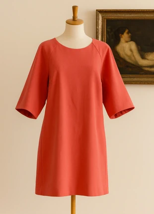 COS cotton red dress elegant designer feminine XL-XXL 44, merk: COS, staat: Heel goed, maat: XXL / 44 / 16, € 19,90, € 21,60 inclusief Kopersbescherming
