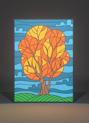 Lampe LED Arbre d'Automne, état: Neuf sans étiquette, 25,00 €, 26,95 € Protection acheteurs (Pro) incluse