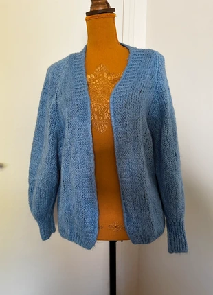 Très belle petite Vintage Veste Laine Mohair Bleu taille M, état: Très bon état, taille: M / 38 / 10, 11,00 €, 12,25 € Protection acheteurs incluse