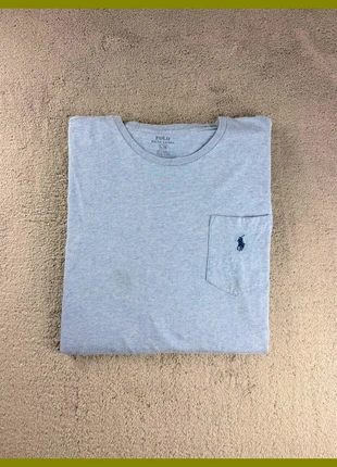 T-shirt Ralph Lauren col rond bleu clair coton taille L, merk: Ralph Lauren, staat: Heel goed, maat: L, € 8,00, € 9,10 inclusief Kopersbescherming
