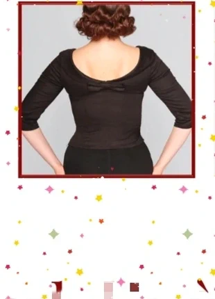 blouse décolleté dos 🖤 blouse with a low back 🖤 Bluse mit tiefem Rückenausschnitt, marque: Collectif, état: Neuf avec étiquette, taille: XL / 42 / 14, 36,50 €, 39,03 € Protection acheteurs incluse