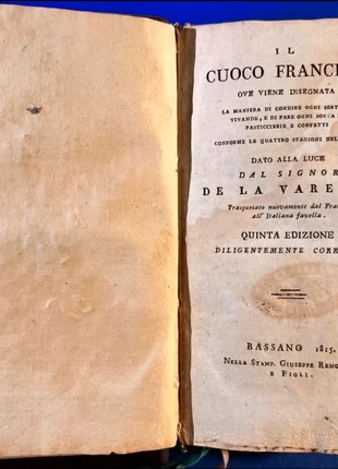 Il Cuoco Francese - Libro Antico Arte Cucina Storia 1815 , condizioni: Ottime, €280.00, €294.70 include la Protezione acquisti