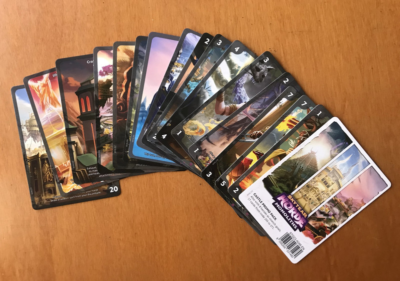 Skytear Horde Monoliths - Kickstarter Exclusive Castle Promo Cards Pack - Nuovo New 2