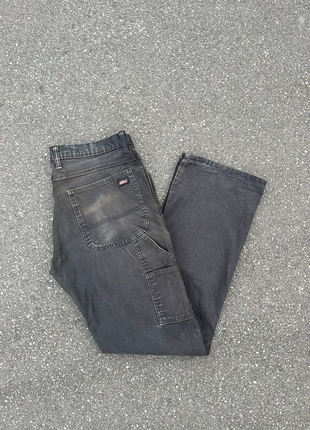 Pantalon dickies single knee workwear noir patiné vintage - Taille 34x34, merk: Dickies, staat: Heel goed, maat: W34 | FR 44, € 19,00, € 20,65 inclusief Kopersbescherming Pro