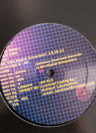 C158 - Robbert Latumahina - Sensory Overload Records - SO 013, état: Neuf avec étiquette, 13,99 €, 15,39 € Protection acheteurs (Pro) incluse