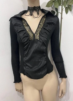 Blusa gotica misto lana, marke: Alternative, zustand: Sehr gut, größe: L / 40 / 12, 18,00 €, 19,60 € inklusive Vinted-Käuferschutz