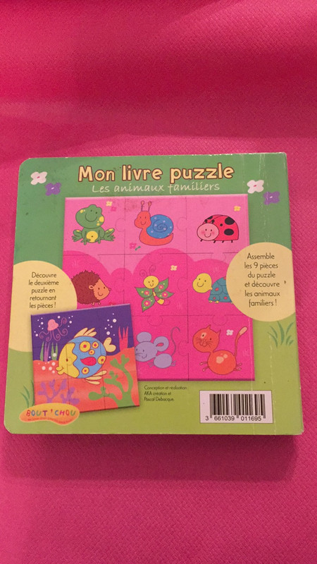 Mon livre puzzle Les animaux familiers 2-4 ans