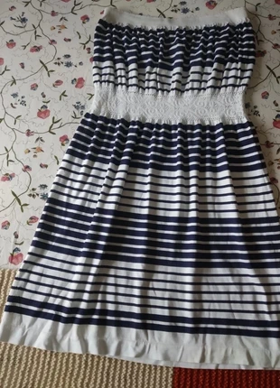 Vestido palabra de honor de rayas, marque: Atmosphere, état: Très bon état, taille: L / 40 / 12, 4,90 €, 5,85 € Protection acheteurs incluse