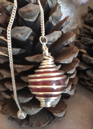 pendule spirale en jaspe rouge, marque: Inconnu, état: Neuf sans étiquette, 15,00 €, 16,45 € Protection acheteurs incluse