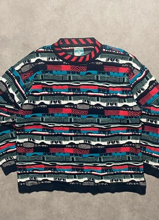 Vintage 3D coogi style wool mohair knit multicolor Belfas M, brand: Vintage Dressing, condition: Very good, size: M, €40.00, €42.70 includes Buyer Protection