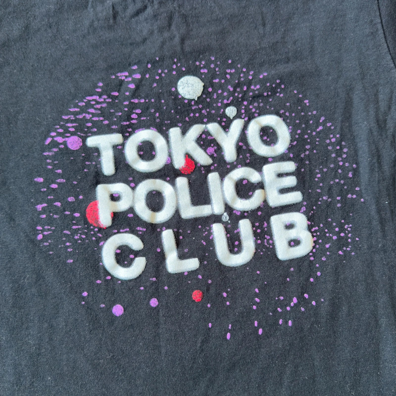 Small Black Tokyo Police Club Forcefield Band Shirt 3