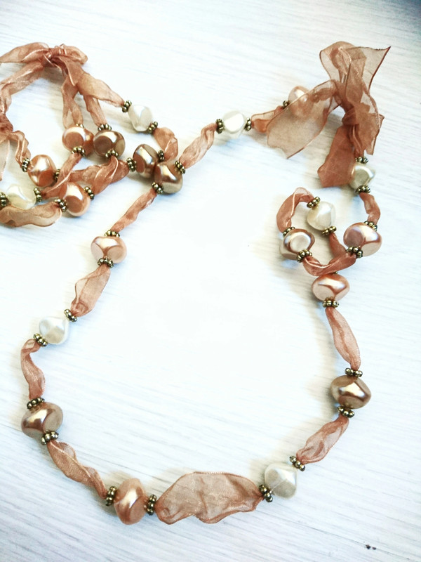 Collier + bracelet perles  1