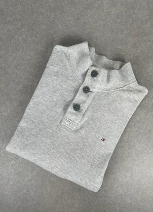 Pull Tommy Hilfiger col à boutons homme gris logo brodé taille L, marque: Tommy Hilfiger, état: Bon état, taille: L, 15,00 €, 16,45 € Protection acheteurs (Pro) incluse